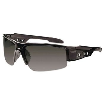 SAFETY GLASSES | Ergodyne 52030 Skullerz Dagr Nylon/Polycarb Safety Glasses - Black Frame/Smoke Lens