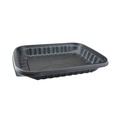 Food Containers & Lids | Pactiv Corp. YCNB12X94800 48 oz. 11.75 in. x 8.75 in. x 1.61 in. EarthChoice Entree2Go Takeout Container - Plastic, Black (200/Carton) image number 0
