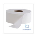 Toilet Tissues | Boardwalk SOD410323 3.4 in. x 1000 ft. 2 Ply Jumbo Roll Bathroom Tissue - White (12/Carton) image number 4