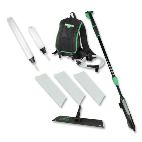 Mops | Unger UNGEFKT9 Excella 20 in. Head Floor Finishing Kit - Black/Green image number 0