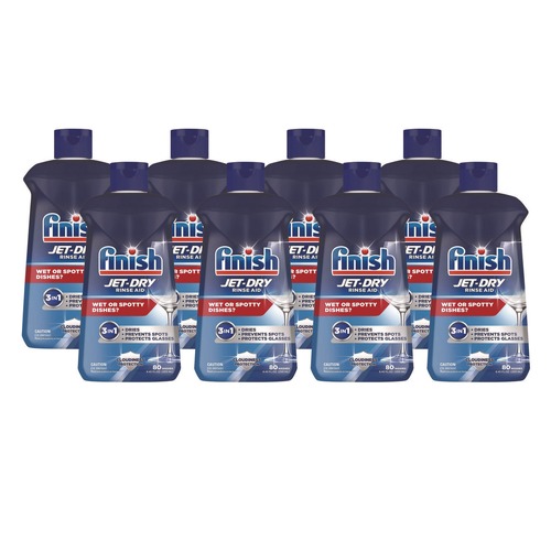 Dishwashing Detergents | FINISH 51700-75713 8.45 oz. Bottle Jet-Dry Rinse Agent (8/Carton) image number 0