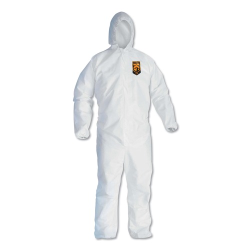 Cleaning Cloths & Wipes | Ansell KCC 44326 A40 Elastic-Cuff Ankle Hooded Coveralls - Triple Extra Large, White (25/Carton) image number 0