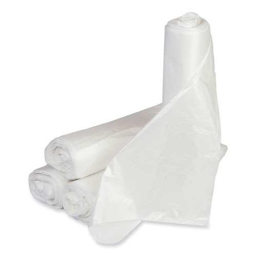 Low-Density Trash Bags | Inteplast Group WSL2432XHW Low-Density 16 Gallon 24 in. x 32 in. Commercial Can Liners - White (500/Carton) image number 0