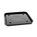 Food Containers & Lids | Pactiv Corp. 75SBASE 7.5 x 7.5 x 0.56 Recycled Plastic Brownie Container - Black (195/Carton) image number 0