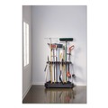 Storage | Rubbermaid 2140834 FastTrack Garage Tool Tower Rack Plastic Holds Up to 40 Tools 38-in x 20.5-in x 34.4-in Black image number 4