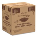 Food Containers & Lids | Dart B24SB PresentaBowls Pro 24 oz. 8.5 in. x 8.5 in. x 1.8 in. Plastic Black Square Bowls (4/Carton) image number 3