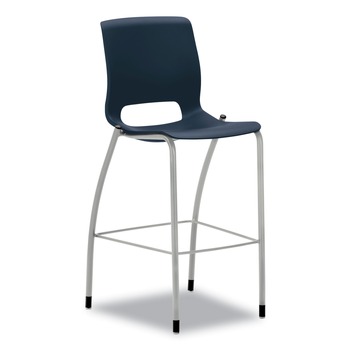 CHAIRS STOOLS | HON HMG5.N.E.RE.PLAT Motivate Four-Leg 30 in. Seat Height Supports Up to 300 lb Cafe Height Stool - Regatta Seat/Back, Platinum Base
