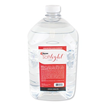 BUTANE STOVES AND LIGHTERS | Sterno STE 30130 Soft Light 1 gallon Bottle Liquid Wax Lamp Oil - Clear (4/Carton)