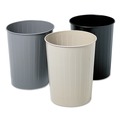 Indoor Waste Receptacles | Safco 9604BL 6 Gallon Round Steel Wastebaskets - Black image number 1