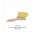 Brushes | Boardwalk BWK4308 5.5 in. Brush 3 in. Tan Plastic Handle Cream Polypropylene Bristles Utility Brush image number 3