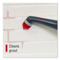 Brushes | Rubbermaid 2057486 Reveal Power Scrubber Red/White Nylon Bristles 1.73-in Brush Red Plastic Handle image number 2