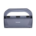 Toilet Seat Cover Dispensers | Boardwalk TS510SBBW 17.25 in. x 3.13 in. x 11.75 in. Toilet Seat Cover Dispenser - Smoke Black image number 0