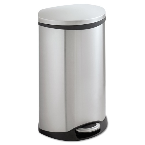 Indoor Waste Receptacles | Safco 9903SS 12.5 Gallon Steel Stainless Steel Step-On Medical Receptacle image number 0