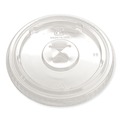 Cup Lids | Fabri-Kal LKC1220FX X-Slot Greenware Cold Drink Lids Fits 12 oz. to 20 oz. Cup (1000/Carton) image number 0