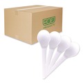 Perforated Roll & Hand Towels | Eco-Products EP-S014 Plantware Compostable Heavyweight Plastic Soup Spoon - White (1000/Carton) image number 0