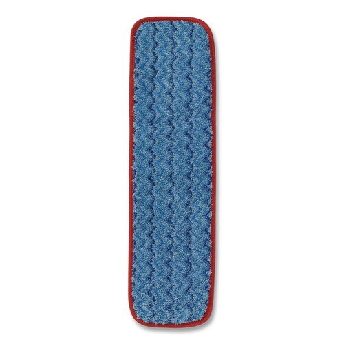 Mop Heads | Rubbermaid Commercial FGQ41000RD00 18-1/2 in. x 5 1/2 in. x 1/2 in. Microfiber Wet Mopping Pad - Red image number 0