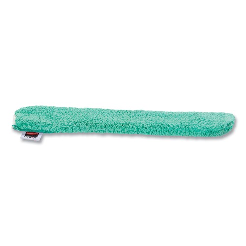 Dusters | Rubbermaid Commercial HYGEN FGQ85100GR00 22.7 in. x 3.25 in. HYGEN Quick-Connect Microfiber Dusting Wand Sleeve image number 0