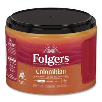  | Folgers 30445 22.6 oz. Canister 100% Columbian Coffee