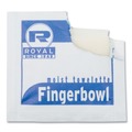 Cleaning Cloths & Wipes | AmerCareRoyal RF1MB 4 in. x 6 in. Individually Wrapped Moist Towelettes - Lemon Scent White (1000/Carton) image number 4