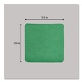 Cleaning Cloths & Wipes | Rubbermaid Commercial 1820578 12 in. x 12 in. Microfiber Cleaning Cloths - Green (24/Pack) image number 2