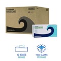 Food Service Disposable & Single Use Gloves | Boardwalk 380LCTA 380 Series 4 mil Thick 9.5 in. Long Powder-Free Disposable General-Purpose Nitrile Gloves - Large, Blue (100/Box, 10 Boxes/Carton) image number 7