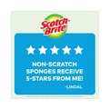 Scouring Pads & Sticks | Scotch-Brite 529-5 4.4 in. x 2.6 in. 0.8 in. Thick Non-Scratch Multi-Purpose Scrub Sponge - Blue (9/Pack) image number 2