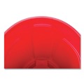Indoor Waste Receptacles | Rubbermaid Commercial FG263200RED 32 gal. Plastic Vented Round Brute Container - Red image number 2