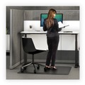 Floor Mats | Deflecto CM24442FBLKSS 60 in. x 46 in. Ergonomic Sit Stand Mat - Black image number 1