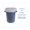 Low-Density Trash Bags | Boardwalk H8046TWK 40 in. x 46 in. 45 gal. 0.9 mil Linear Low Density Industrial Can Liners - White (100/Carton) image number 6