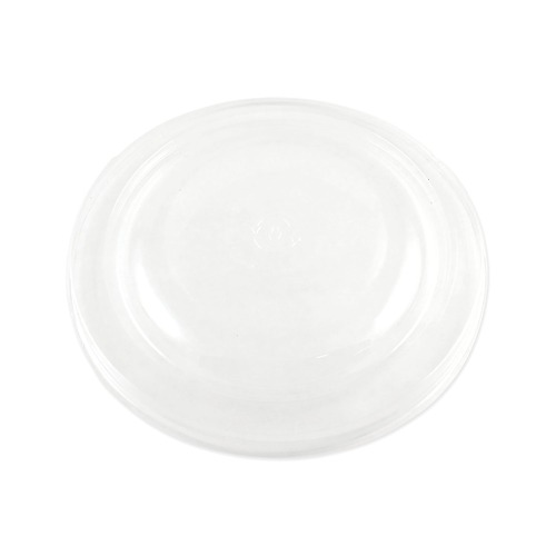 Food Containers & Lids | World Centric BOLCS24 7.5 in. Diameter x 1 in. h PLA Plastic Lids for Fiber Bowls - Clear (300/Carton) image number 0