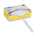 Disposable Knives | Dixie KH207 Plastic Cutlery Heavyweight Knives - White (1000/Carton) image number 1