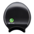 Toilet Tissue Dispensers | San Jamar R2000REBK 16.75 in. x 5.25 in. x 12.25 in. Ecological Green Tissue Dispenser - Black image number 0