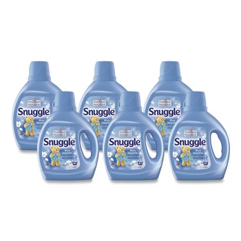 FABRIC SOFTENER AND STARCH | Dial 72613 47452 66 oz. Bottle Liquid Fabric Conditioner - Blue Sparkle Cuddle-Up Fresh (6/Carton)