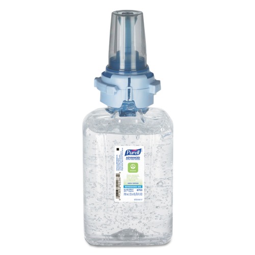 Hand Sanitizers | PURELL 8703-04 700 milliliter Green Certified Advanced Gel Hand Sanitizer Refill - Fragrance-Free image number 0