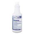 Toilet Bowl Cleaners | Misty 1038801 32 oz. Bottle Secure Hydrochloric Acid Bowl Cleaner - Mint Scent (12/Carton) image number 1