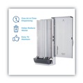 Cutlery Dispensers | Dixie SSKD120 SmartStock 10 in. x 8.75 in. x 24.75 in. Utensil Knife Dispenser - Translucent Gray (120/Carton) image number 3