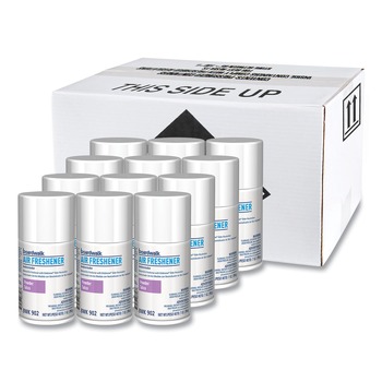 METERED DISPENSER REFILLS | Boardwalk 1048762 7 oz. Aerosol Spray Metered Air Freshener Refill - Powder Mist (12/Carton)