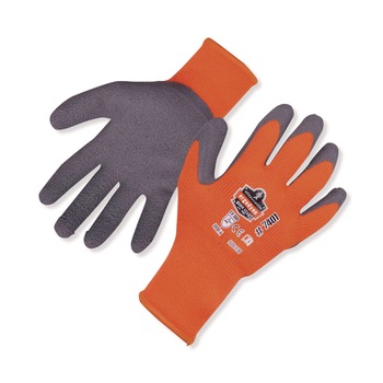 WORK AND WELDING GLOVES | Ergodyne 17624 ProFlex 7401 Coated Lightweight Winter Gloves - Large Orange (1-Pair)