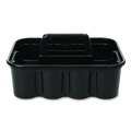 Waste Receptacle Accessories & Dollies | Rubbermaid Commercial FG315488BLA Commercial Deluxe 15 in. x 7.4 in. 8-Compartment Carry Caddy - Black image number 1