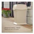 Outdoor Waste Receptacles | Rubbermaid Commercial FG917188BEIG Ranger 45-Gallon Fire-Safe Structural Foam Container - Beige image number 8