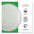 Food Containers & Lids | Eco-Products EP-ECOLID-SPL 12 oz./16 oz./32 oz. World Art PLA-Laminated Plastic Soup Container Lids - White (500/Carton) image number 2