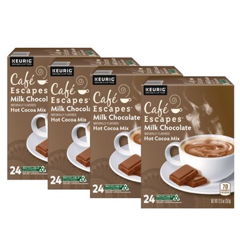  | Cafe Escapes 5000330121 Hot Cocoa K-Cups - Milk Chocolate (96/Carton)