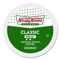 Coffee - Caffeinated | Krispy Kreme Doughnuts 5000330037 Classic Medium Roast Decaf Coffee K-Cups (24/Box) image number 1