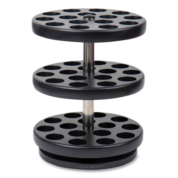 PRODUCTS | Mind Reader PODSUS45-BLK 9.5 in. x 9.5 in. x 11.75 in. Anchor Collection 3-Tier Single Serve Pod Carousel Countertop Organizer - Black