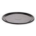 Aluminum Pans & Lids | WNA WNA A518PBL 18 in. Diameter Caterline Casuals Thermoformed Plastic Platters - Black (25/Carton) image number 1