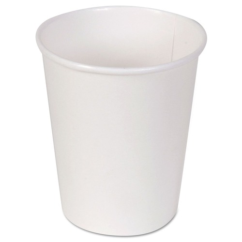 Cups | Dixie 2340W 10 oz. Paper Hot Cups - White (1000/Carton) image number 0