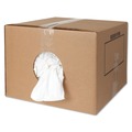 Perforated Roll & Hand Towels | HOSPECO 455-25 New Bleached T-Shirt Rags - White (1/Carton) image number 1