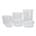 Food Containers & Lids | Fabri-Kal 000000000009505100 4.6 in. Diameter x 1.8 in. h 8 oz Microwavable Plastic Deli Containers - Clear (500/Carton) image number 4