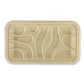 Food Trays & Liners | World Centric TR-SC-17S-LFS 4.8 in. x 8.3 in. x 0.7 in. Paper Fiber Trays - Natural (500/Carton) image number 0