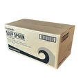 Disposable Spoons | Boardwalk BWKSOUPBLHVY Heavyweight Polypropylene Soup Spoon Cutlery - Black (1000/Carton) image number 2